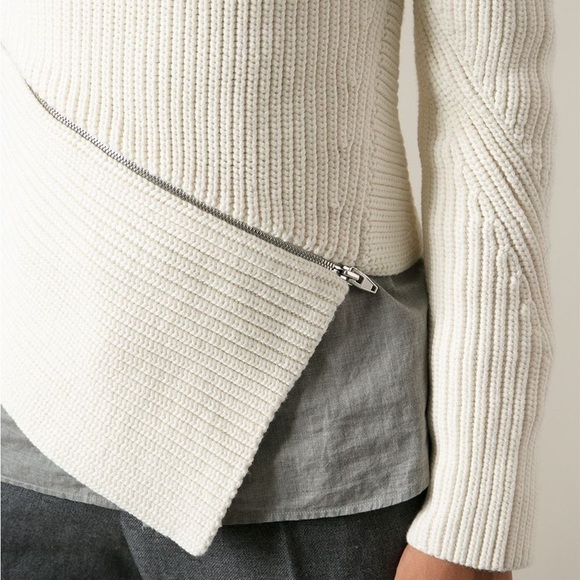 Asymmetric Zip Sweater | Alexander Wang​ - Picture 5 of 5